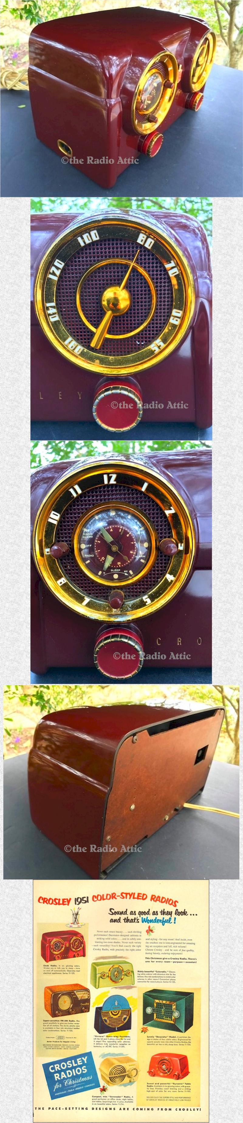 Crosley D-25-MN Clock Radio (1953)