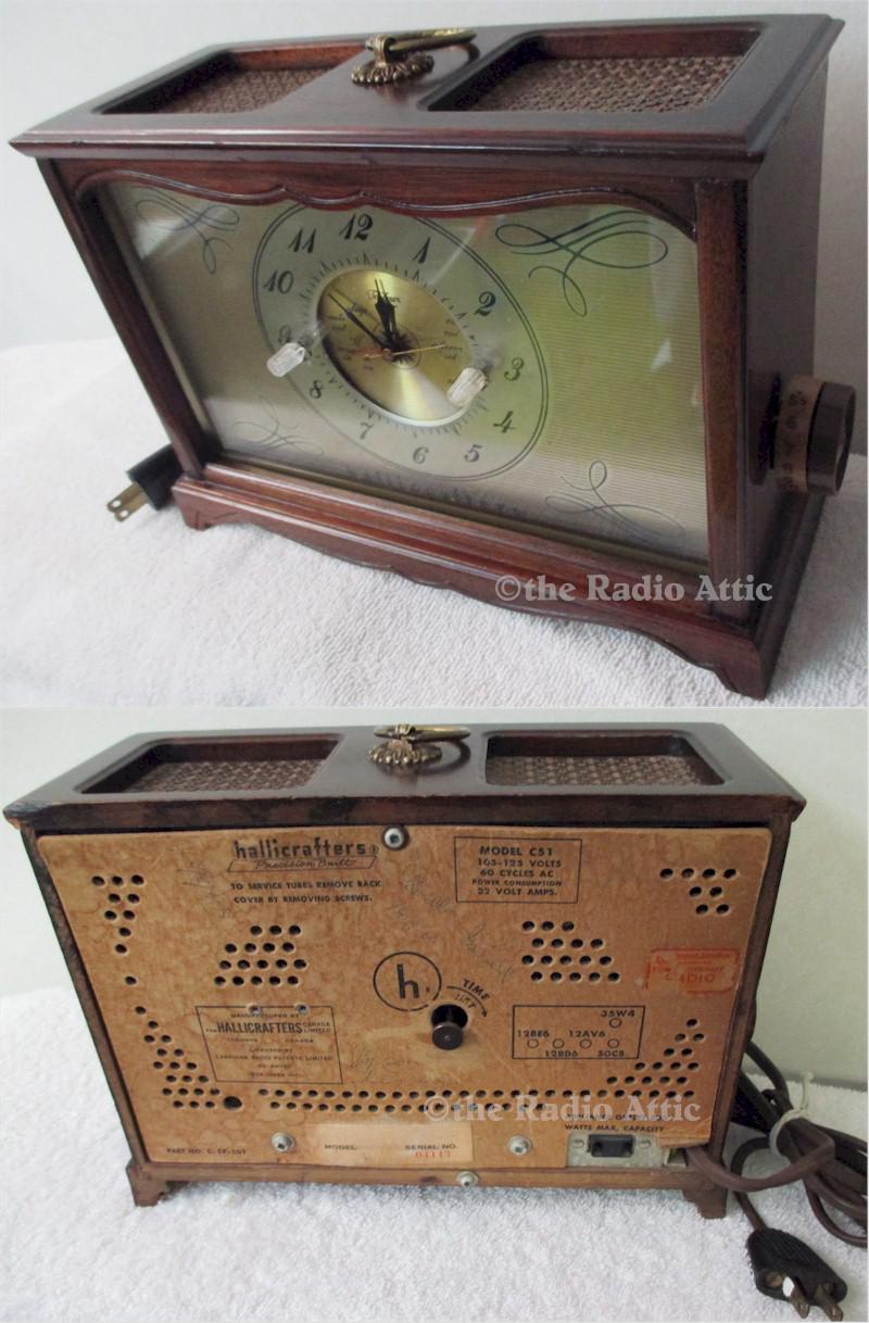 Hallicrafters C-51 Clock Radio