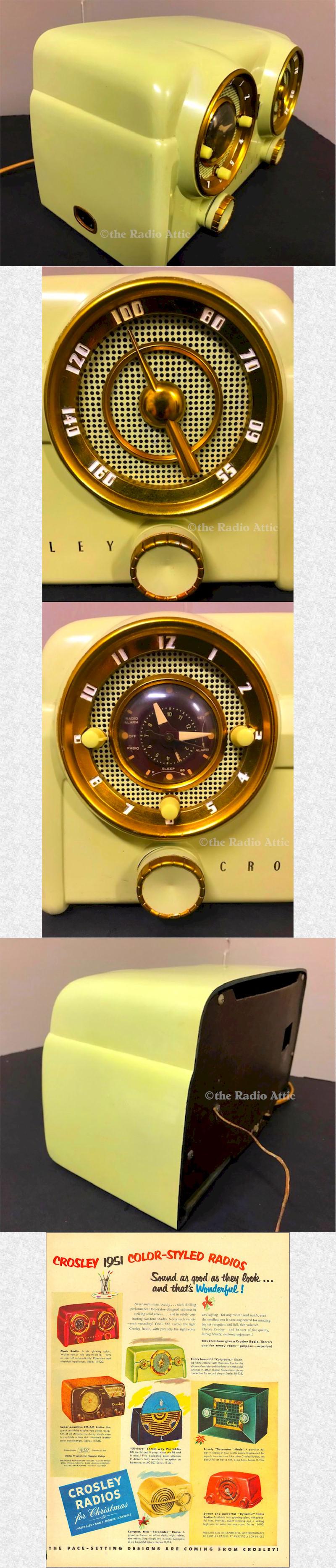 Crosley D-25-CE "Dashboard" Clock Radio (1953)