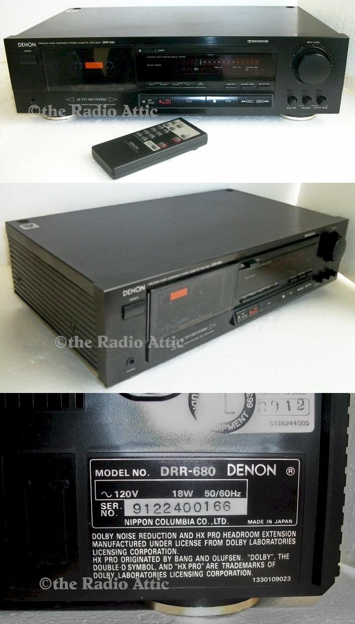 Denon DRR-680 Stereo Cassette Deck (1991)