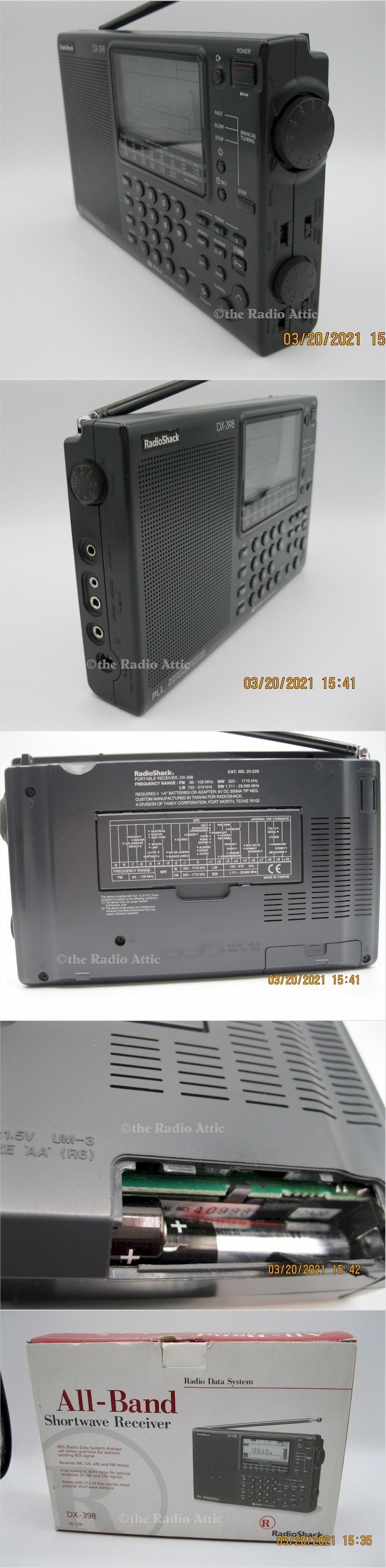Radio Shack DX-398 Portable Shortwave Receiver (1996)