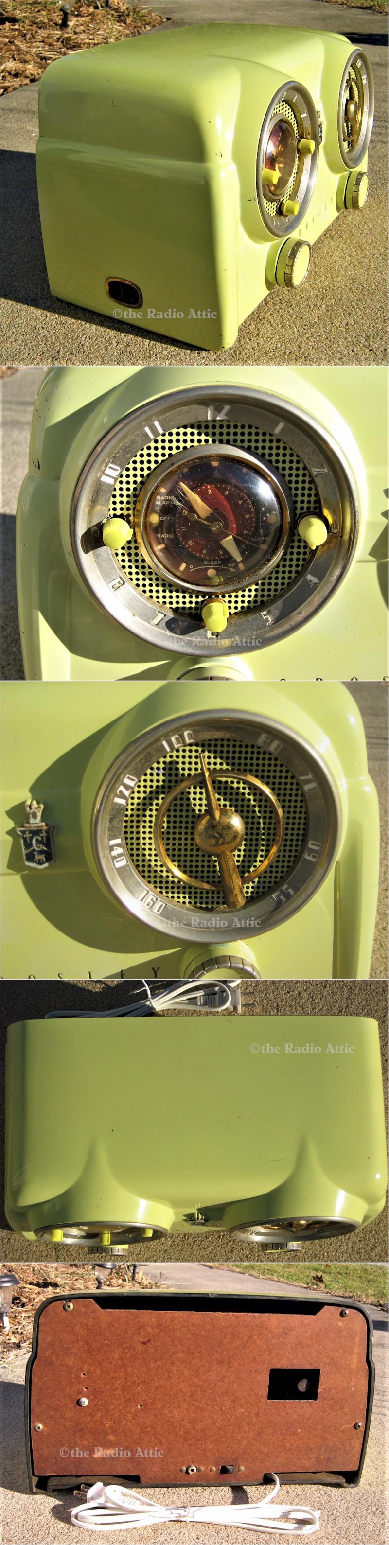 Crosley D-25CE "Dashboard" clock radio (1953)