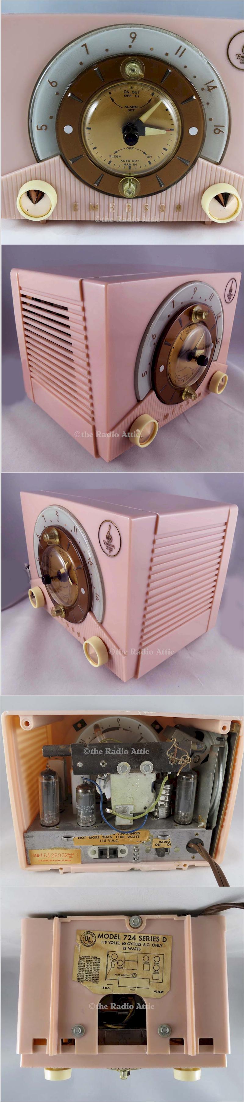 Emerson 724-D Clock Radio (1953)