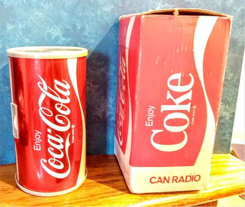 Coca-Cola Tin Can Radio w/ Box